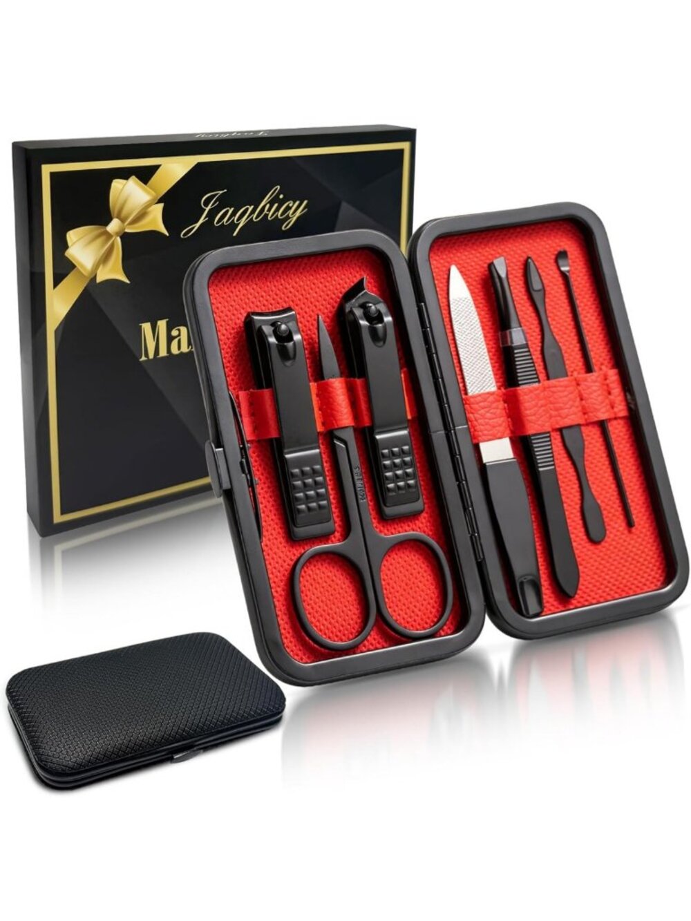 Men's Grooming Kit with Nail Clippers & Travel Case - Perfect Stocking Stuffer
